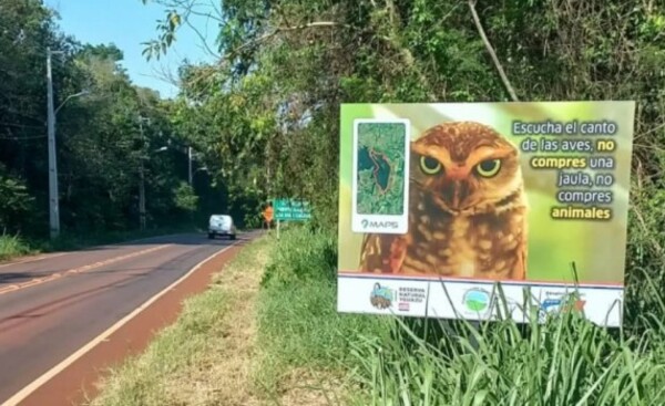 Donan cartelerías en el acceso de la Reserva Natural Yguazú