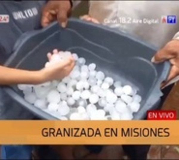 Granizada en Misiones dejó varios daños materiales - Paraguay.com