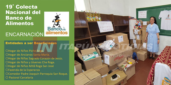 COLECTA NACIONAL DE ALIMENTOS 2023 FUE UN ÉXITO EN ENCARNACIÓN - Itapúa Noticias