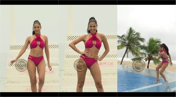 [VIDEO] ¡Cháke! Nuestra Miss tuvo un resbalón mientras pelaba cuero