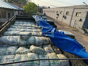DNIT incautó 18 toneladas de azúcar de contrabando en Canindeyú