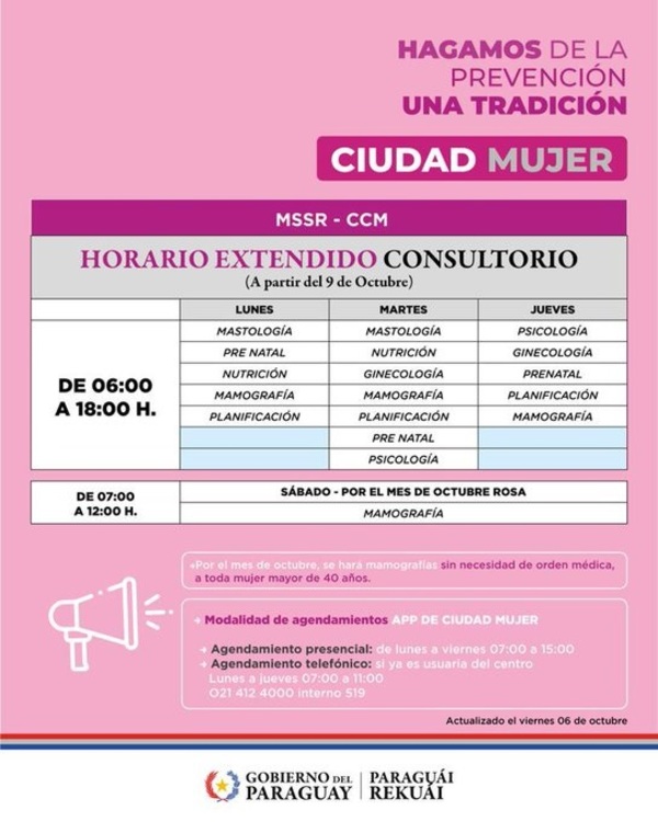 Ciudad Mujer ofrece charlas preventivas al cáncer de mama