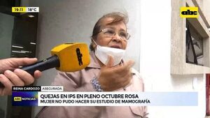 Video: quejas en IPS en pleno octubre Rosa  - ABC Noticias - ABC Color