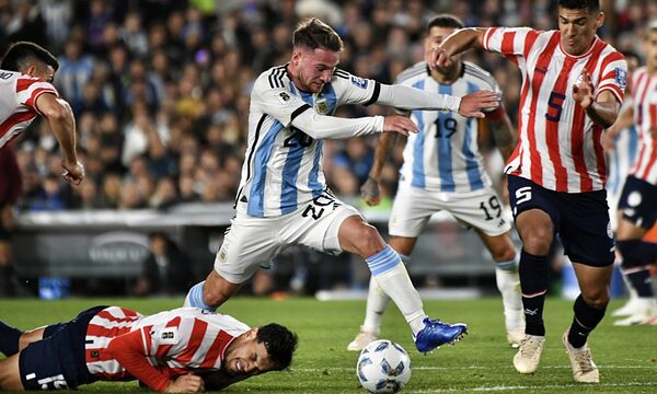 Tempranero gol le da el triunfo a Argentina sobre Paraguay