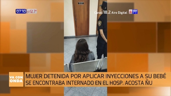 Detienen a madre que habría inyectado aire a su bebé - Noticias Paraguay