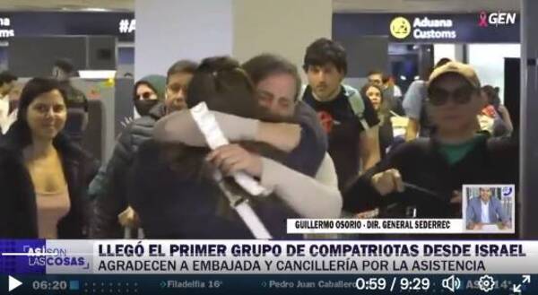 Llegó al país el primer grupo de paraguayos que salió desde Israel
