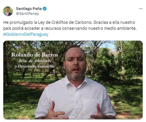 Créditos de carbono: Peña y De Barros defienden la ley promulgada e ignoran críticas - Nacionales - ABC Color