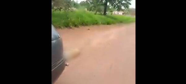 [VIDEO] ¡Crueldad! Ató a un perro al auto y lo arrastró por la calle