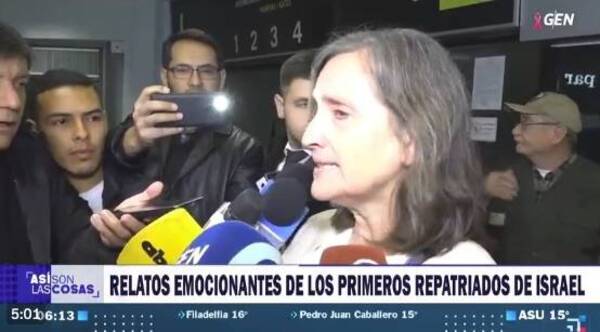 [VIDEO] Paraguaya regresó de Israel: "Fue desesperante"