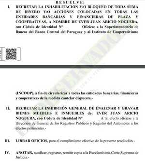 Juzgado pone cerco a dinero y bienes del exdiputado Ever Noguera 