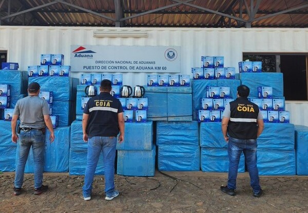 Incautan 960 jarras eléctricas y productos frutihorticolas