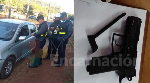 Doña ka`u intentó cruzar a posadas con replica de arma de fuego