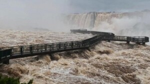 Cataratas del Yguazú: Caudal histórico tras fuertes lluvias
