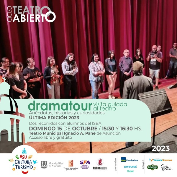 Visita guiada al Teatro Municipal este domingo 15 de octubre