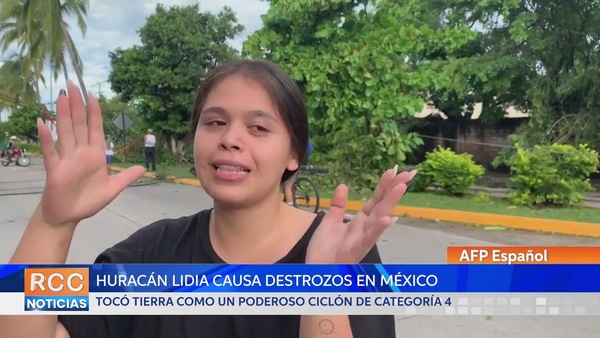 Huracán Lidia deja al menos dos muertos y destrozos en México