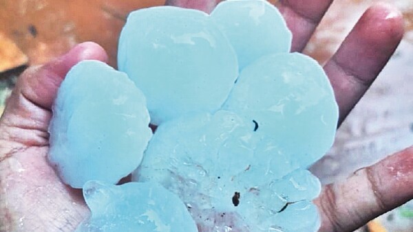 Granizos gigantes causaron estragos y susto en Misiones