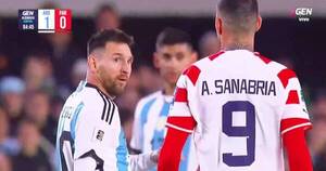 La Nación / Sanabria no escupió a Messi