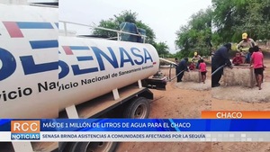 SENASA entregó más de 1 millón de litros de agua para asistir a comunidades vulnerables del Chaco