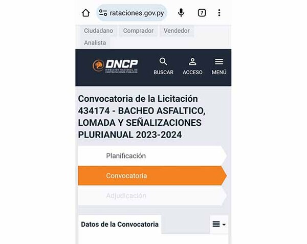 Comuna hernandariense llama a licitación para bacheo de arterias de la ciudad | DIARIO PRIMERA PLANA