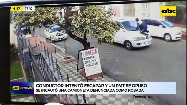 Video: Conductor intentó escapar y un PMT se opuso  - ABC Noticias - ABC Color