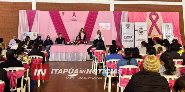 EN SAN JUAN DEL PNÁ. SE REALIZÓ IMPORTANTE CHARLA EN EL MARCO DEL “OCTUBRE ROSA” - Itapúa Noticias