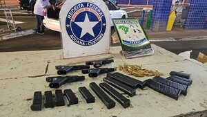 Detienen a paraguayo sorprendido con pistolas y cargadores en el Puente de la Amistad