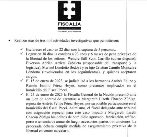 Fiscalía de Quiñónez hizo un llamativo pedido a Colombia en el caso Pecci - Política - ABC Color