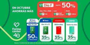 ¡Farmacenter sigue octubre con un montón de beneficios!