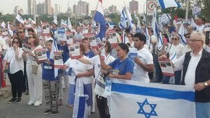 Comunidad judía en el Paraguay se movilizó pidiendo por las personas secuestradas en Gaza - Nacionales - ABC Color