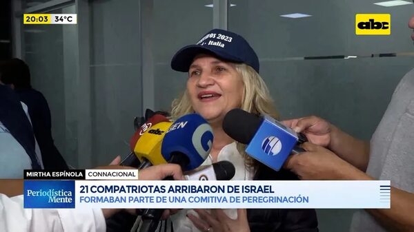 Video: 21 paraguayos llegaron desde Israel esta madrugada - Periodísticamente - ABC Color