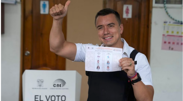 Elecciones en Ecuador: con el 80% de los votos escrutados, Noboa se impone a la candidata del correísmo