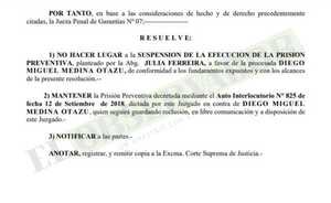 Mantienen prisión preventiva a mano derecha de "Cucho" Cabaña.