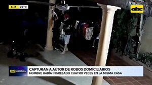 Video: capturan a autor de robos domiciliarios - ABC Noticias - ABC Color