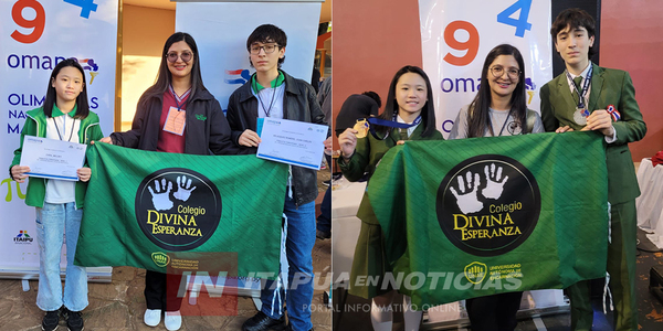 COLEGIO DIVINA ESPERANZA DE LA UNAE CON DESTACA PARTICIPACIÓN EN OLIMPIADAS DE MATEMÁTICAS NACIONALES - Itapúa Noticias