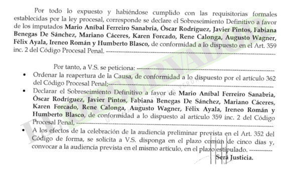 Fiscal pide sobreseer a Nenecho Rodríguez y Mario Ferreiro en causa por supuestamente favorecer a EMPO