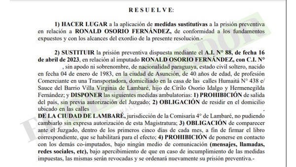 A Ultranza Py: Dos procesados obtienen libertad ambulatoria y encaminan procedimiento abreviado