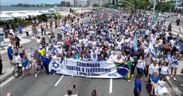 La Nación / Marcharon en Rio de Janeiro en apoyo a Israel