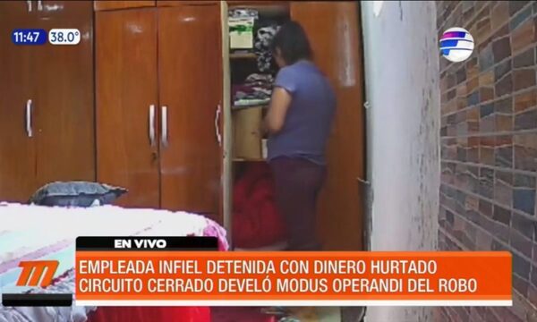 Empleada infiel detenida con dinero hurtado | Telefuturo