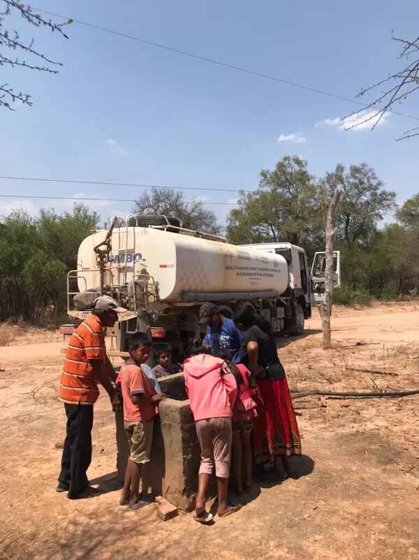 Chaco: continúa operativo para entregar 290.000 litros de agua  - Noticias del Chaco - ABC Color
