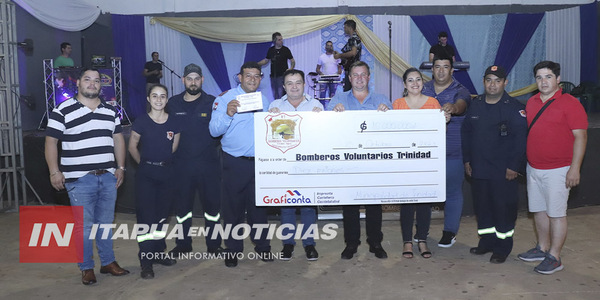 INTENDENTE DE TRINIDAD PARTICIÓ DE GRAN COMILONA A BENEFICIO DE LOS BOMBEROS - Itapúa Noticias