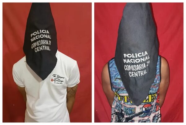 Dos presuntos ladrones fueron aprehendidos en San Antonio - Policiales - ABC Color