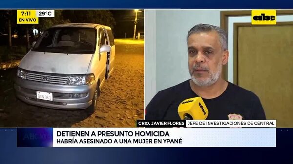 Detienen a presunto homicida: habría asesinado a una mujer en Ypané - ABC Noticias - ABC Color