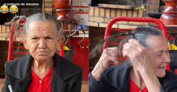 La Nación / ¡Peinado viral! Abuela paraguaya cautivó con pintoresco look en TikTok