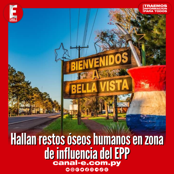 Encuentran restos óseos humanos en zona del EPP