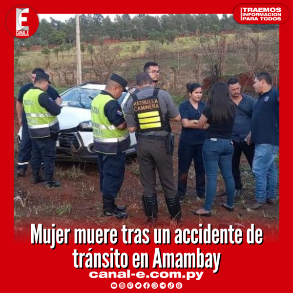 Mujer muere tras un accidente de tránsito en Amambay