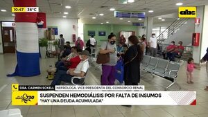 Video: suspenden hemodiálisis por falta de insumos - ABC Noticias - ABC Color