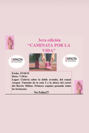 APACFA invita a la 3era. edición de “Caminata por la vida” - Portal Digital Cáritas Universidad Católica