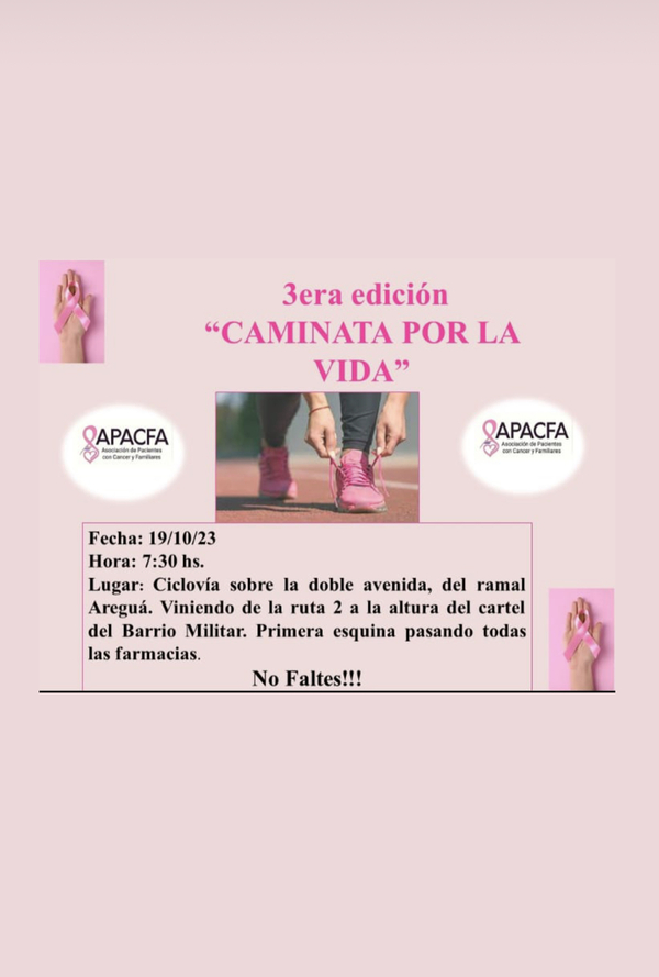 APACFA invita a la 3era. edición de “Caminata por la vida” - Portal Digital Cáritas Universidad Católica