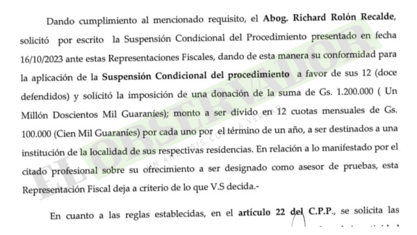Fiscalía pide salidas alternativas para seguidores de Payo por violentas protestas