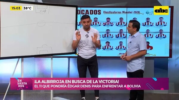 ¡La albirroja en busca de la victoria!: el equipo de 11 que pondría Édgar Denis - Ensiestados - ABC Color